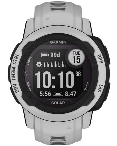 Смарт часовник Garmin - Instinct 2 S Solar , 40mm, Mist Gray - 1